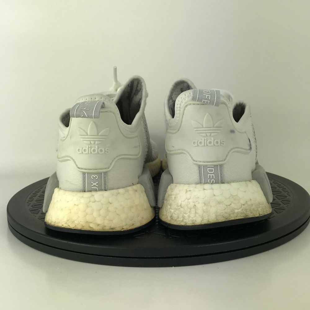 Adidas NMD R1 Blizzard White/Gray Athletic Running Shoes B79759 Men's Size 9 - Picture 6 of 12